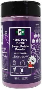 NPG 100% Pure Purple Sweet Potato Powder(Purple Yam Ube) 8 Ounces, All Natural Purple Dry Food Coloring Powder for Baking, Smoothies, Pasta, Tortillas, Vegan Gluten Free Non-GMO