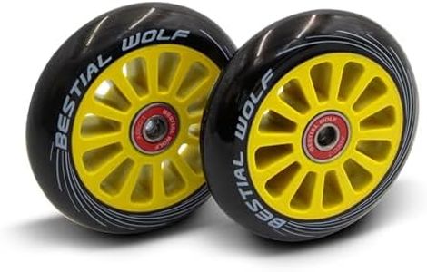 Bestial Wolf Pilot XX2 Pack Dos Ruedas Originales Diámetro 100 mm para Scooter Freestyle Amarillas