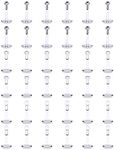 SCERRING 16G Lip Rings 2mm CZ Internally Threaded Labret Monroe Lip Ring Tragus Rook Helix Earring Stud Piercing Jewelry Retainer Clear Acrylic Bioflex Bar Length 6-10mm 12-36PCS, Stainless Steel,