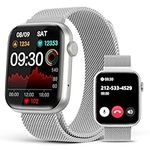 EarlySincere Smart Watch for Women with Bluetooth Call Answer/Dail,1.9'' HD Full Touch Screen Fitness Tracker, Smartwatch with Heart Rate Blood Oxygen Sleep Monitor for Android iOS