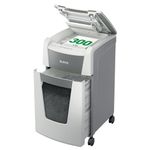 Leitz IQ Autofeed Office Cross Cut Paper Shredder P4, Automatic, 300 sheet, 60 Litre Bin Capacity, White, 80150000