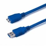 CableWholesale 6-Foot Micro USB 3.0 Cable, Type A Male to Micro-B Male, Blue (10U3-03106)