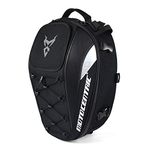 Motorcycle Seat Tail Bag Backpack Dual Use Motorbike Rear Seat Bag Motorcycle Waterproof Helmet Bag (Gray)