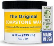 The Original Soapstone Wax | Food-Safe Natural Wax for Soapstone Countertops – Enhances & Darkens Stone, Long-Lasting Protection (12oz)