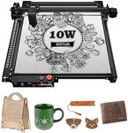 Ortur Laser Master 2 Pro S2 Laser Engraving Machine, 10000mW High Accuracy Laser Engraver, Laser Cutter, 15.7'' x 15.7'' Lazer Engraving Machine for Wood, Acrylic, Leather, Business Card, Class4