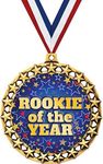 Rookie of The Year Medal, 2 1/2" Galaxy Star Rookie Medals, Great Rookie Awards 1 Pack