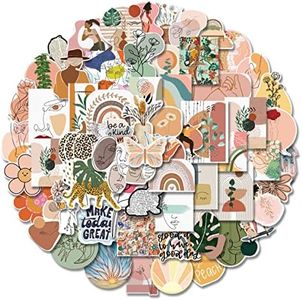 trowel 100 Pcs Boho Aesthetic Stickers Minimalist Abstract Line Art Decor for Water Bottle,Laptop,Phone,Skateboard Stickers for Teens Girls Kids and Wome Boho Stickers