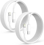 Apple (2 Pack) Usb-C To Lightning Cable 3.3Ft, [Apple Mfi Certified] Lightning To Type C Fast Charging Cord Compatible With iPhone 14/13/13 Pro/Max/12/11/X/Xs/Xr/8, Supports Power Delivery - White