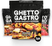 Ghetto Gastro Pancake & Waffle Mix Variety 3-Pack (Original, Sweet Potato, Strawberry) - Vegan & Non-GMO Ingredients - Kosher Certified