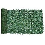 longdafei Artificial Ivy Privacy Fence Screen,1x3m Artificial Green Vines Hedges Fence, Balcony Fence Screening and Trellis Panel with Faux Ivy Vine Leaf for Outdoor Decor, Patio Garden Yard