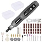 Multi-Function USB Variable Speed Cordless Rotary Electric Mini Drill Engraver Pen, Grinder Grinding Set for Polishing/Carving/Cutting/Cleaning/Sharpening DIY Tool Kit