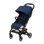 Cybex Beezy Stroller - Lightweight Baby Stroller, Compact Fold, Compatible with all Cybex Infant Seats, Stands for Storage, Easy to Carry, Multiple Recline Positions, Travel Stroller - Navy Blue