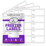 100 x Freezer Labels Easy Peel Off (Printed) - Frozen Food Freezer Labels Leave No Sticky Residue After Use - Perfectly Sized (6 x 3cm) Easy to Write Surface with Any Pen by ARMIZ