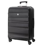 Aerolite Medium 25in Lightweight Hard Shell 8 Wheel Travel Hold Checked Check in Luggage Suitcase Black