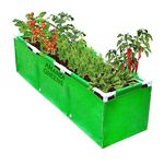 ANANDI GREEN'S HDPE UV Protected 360 GSM Rectangular Plants Grow Bag Terrace Gardening Vegetable Garden with PVC Frame (5X1.25X1.25, Fit) Pack 1