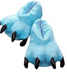 TEHA Unisex Soft Cosplay Monster Plush Paw Claw Slippers Home Shoes (Sky Blue, Men 7-10)