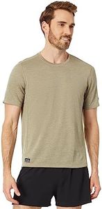 Saucony Men's Stopwatch Short Sleeve T, USShirt, Coffee Heather, Large