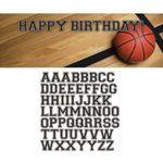 Creative Converting 297964 Sports Fanatic Basketball Giant Party Banner with Stickers, 20" x 60", Multicolored