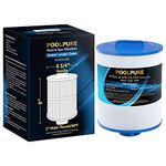 POOLPURE Replacement Spa Filter for PAS50SV-F2M, Unicel 6CH-502, Filbur FC-0311, Philter 60506, Excel Filters XLS-604, Baleen AK-90161, Magnum AR50, Master Deluxe M60506 Hot Tub Filter, Pack of 1