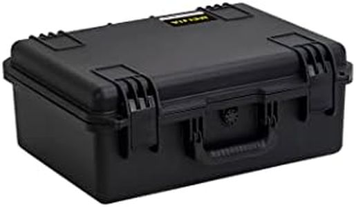 MEIJIA Portable Premium Waterproof Hard Compact Compact Case with customizable fit foam,Lightweight and Strong Design,21.2"x16.0"x8.3",Elegant Black