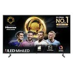 Hisense 55 Inch 4K Mini-LED TV 55U6NQTUK - Quantum Dot Colour, Dolby Vision Atmos, Hi-View Engine, FilmMaker Mode, Vidaa OS with Voice Control, Freely, Youtube, Netflix and Disney+ (2024 Model)