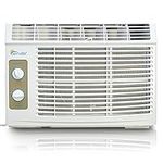 Senville 5,000 BTU Window Air Conditioner and Fan, Easy Mechanical Controls, Washable Filters, White