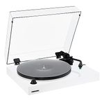 Fluance RT81+ Elite High Fidelity Vinyl Turntable Record Player, Audio Technica VM95E Cartridge, Anti-Resonant Platter, Acrylic Mat, Phono Preamp, Wood Plinth, Adjustable Isolation Feet - Piano White