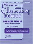 HAL LEONARD RUBANK ELEMENTARY METHOD - FRENCH HORN IN F OR E-Flat AND MELLOPHONE Educational books Horn