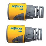 HOZELOCK - Hose Connector Plus ø 12.5mm - 15mm (1/2"- 5/8") Soft Touch x2 : Watertight, Non-slip, Flexible, Long Connector Prevents Twisting, Swelling and Leaks [2050P0025]