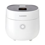 CUCKOO Micom CR-0375FW Rice Cooker and Warmer 3 Cups (Uncooked) with Non-Stick Inner Pot, 10 Menu Modes, LCD Screen, Fuzzy Logic Technology, Cleaning
