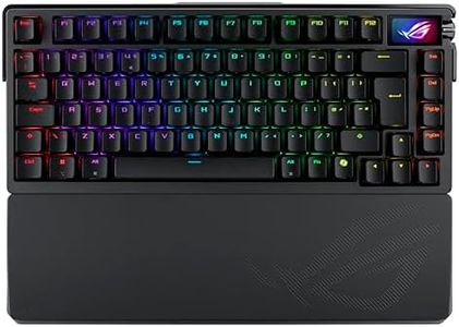 ASUS ROG Azoth Extreme 75% Gaming Mechanical Keyboard, Aluminum Chassis, Carbon Fiber Plate, Adjustable Gasket Mount, 3-Layer Dampening, OLED Touchscreen, ROG NX Snow Switches, PBT Keycaps | UK Layout