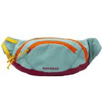 RUFFWEAR Home Trail Hip Pack, Adjustable Cross Body Bag & Belt Bag for Dog Walking, Bumbag, Shoulder Bag or Waist Bag with Zipped Pockets, Dog Treat Pouch & Dog Poop Bag Carrier, River Rock Green