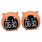LIFKOME 2pcs Led Alarm Clock Kids C