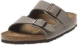 Birkenstock Men’s Arizona Birko Flor Low-Top Slippers brown Size: 6