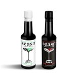 seasn Cocktail Bitters Duo 0% ABV - 2x 150ml | Zesty Light & Aromatic Dark Bitters | Vegan & Sugar-Free