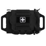 Tactical Military Pouch MOLLE Rapid First-aid Belt Pouch Survival Two-piece System Med Roll Carrier Hypalon Handle Bag