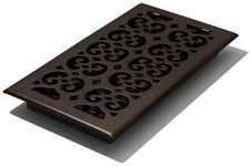 Decor Grates SPH612-RB Scroll Floor Register, 6-Inch by 12-Inch, Rubbed Bronze