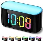 HOUSBAY Rainbow Digital Alarm Clock