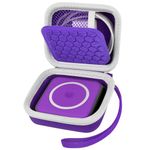 Carrying Case for Iseyyox/for Ucomx Nano 3 in 1 Foldable Magnetic Wireless Charger Dock, Also Holds for Apple MagSafe Duo/for LISEN/for RTOPS Travel Fast Charging Pad Station & Adapter (Purple)