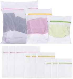 Bolsa de lavandería para lavadora, paquete de 9 unidades, red de lavandería, bolsas de lavandería, bolsas de lavadora, adecuadas para chaquetas, suéteres, camisas, calcetines, vaqueros, peluches, etc.