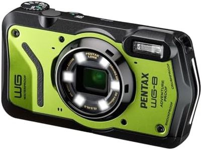 PENTAX WG-8 Green All-Weather Adventure Camera with Excellent Waterproof, Dustproof and Shock Resistance, Versatile Ring Light for Macro Photography and Webcam Function