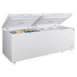 Kenmore 25 Cu Ft Chest Freezer, Convertible Refrigerator, Garage Ready Deep Freezer, Large Capacity Family Size for Bulk Food & Meat Storage, 2 Hanging Basket, White