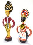 Crafts India® Handcrafted channapatna Wooden Yakshagana Dolls/Toys- 18 cms