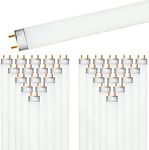 LUXRITE 30-Pack F17T8/835 17W 24 Inch T8 Fluorescent Tube Light Bulb, 3500K Natural White, 1350 Lumens, G13 Medium Bi-Pin Base, LR20751