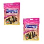 Twistix Canister Twisted Dental Dog Treats with Pumpkin Spice Flavour for Dog’s Daily Dental Hygiene Dog Treat for Fresh Breath and Clean Teeth, Large Pack of 2