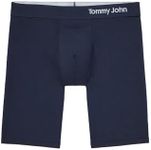 Tommy John Men’s Underwear, Supima Cool Cotton Boxer Briefs with Contour Pouch and Longer 8" Inseam, Comfortable, Breathable Fabric Underwear for Men, Mesh Quick Dry, Navy, XXL