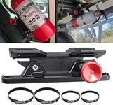 Samman Quick Release Fire Extinguisher Mount Aluminum Adjustable Roll Bar Fire Extinguisher Holder Compatible with Trucks Jeep Wrangler UTV ATV SXS