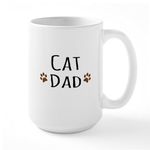 CafePress Cat Dad Mugs 15 oz (444 ml) Ceramic Coffee Mug