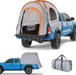 XPORTION Pickup Truck Tent Waterproof PU2000mm Double Layer Truck Bed Tent for Camping Portable 5.5-6 FT Orange