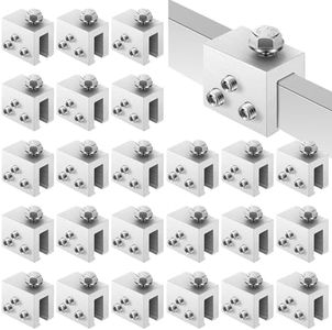 Tandefio 24 Sets Roof Clamp for Standing Metal Roof Standing Seam Roof Clamp for Heat Cable, Snow Guards, Solar Panels Module Installation